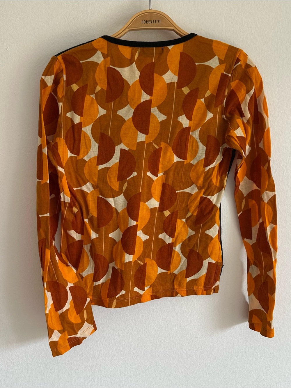 Vintage Custo Barcelona Shirt Y2K Graphic T Shirt Long Sleeve Floral Orange Euro - Picture 6 of 13